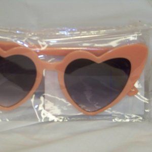 Pink OR White Fashion Cat-eyed Heart-shaped Women's Sunglasses